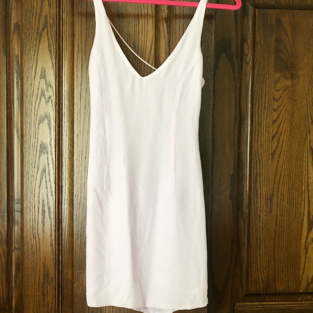 Olcay Gulsen Light Pink/Purple Slip Dress